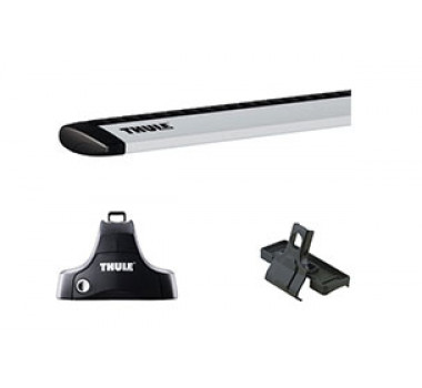 Rack p/ Captur 17/... - Thule Wingbar Rapid System Prata